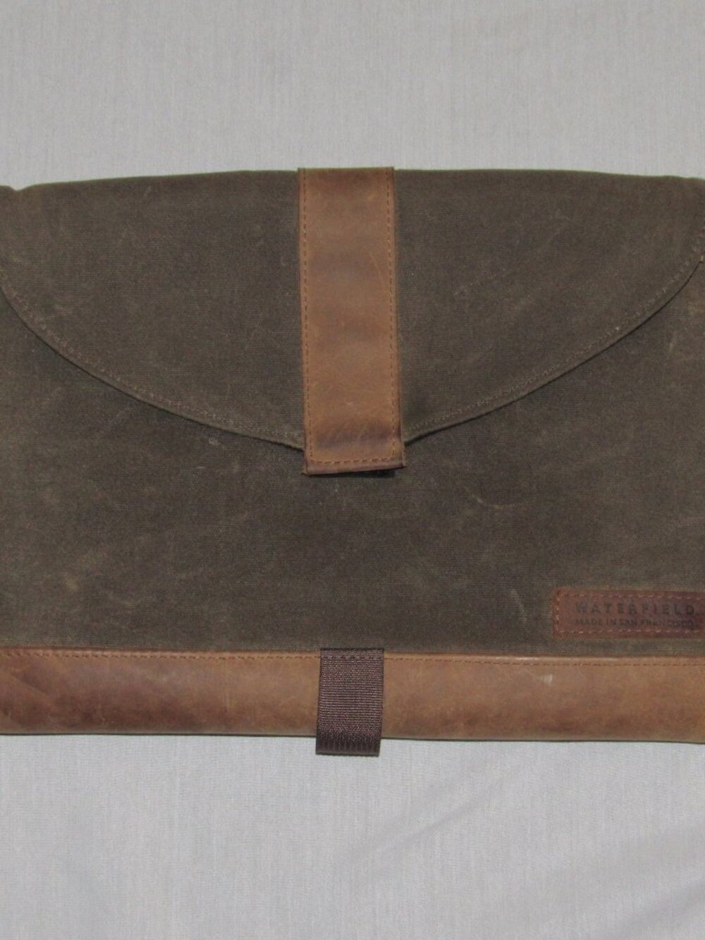 Waterfield Laptop Tablet Sleeve Case 23 16 Waxed Cotton Leather San Francisco